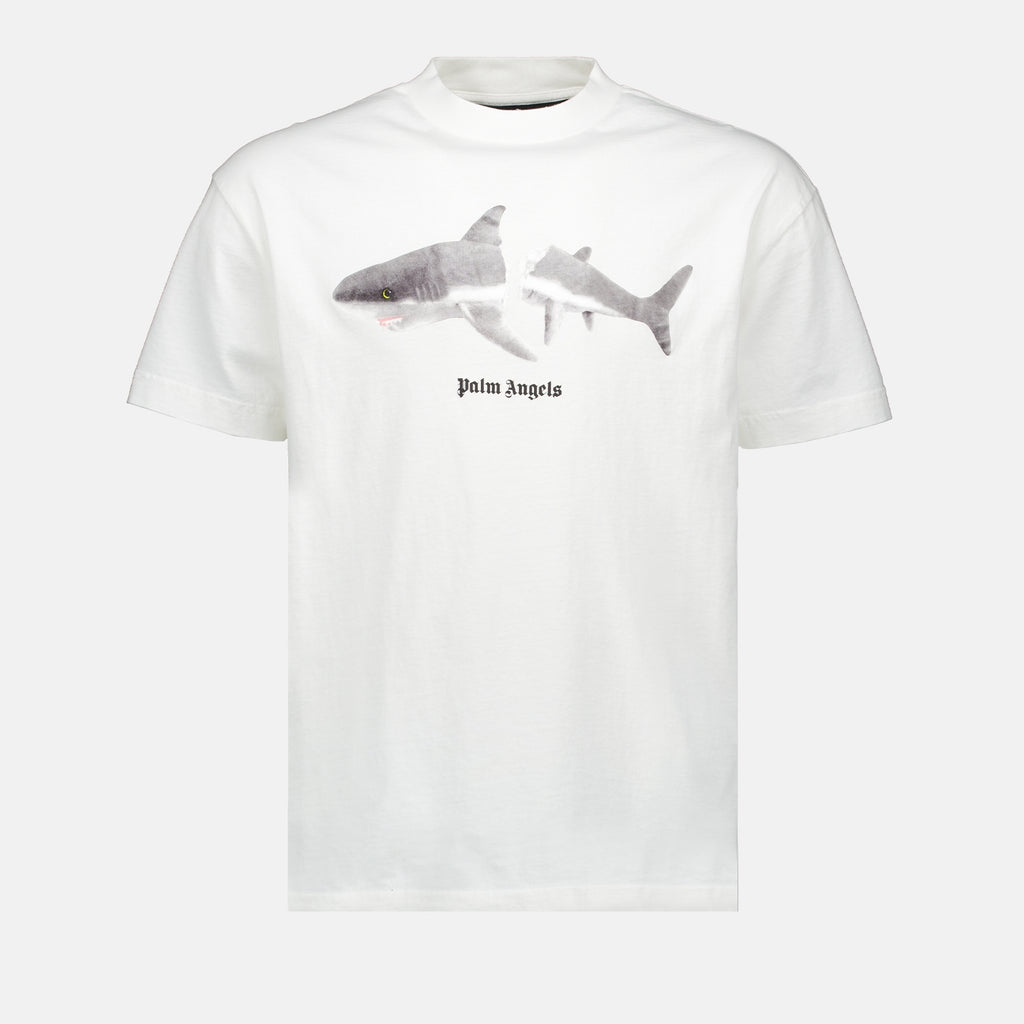 T-shirts T-shirt Broken Shark Palm Angels Blanc Homme