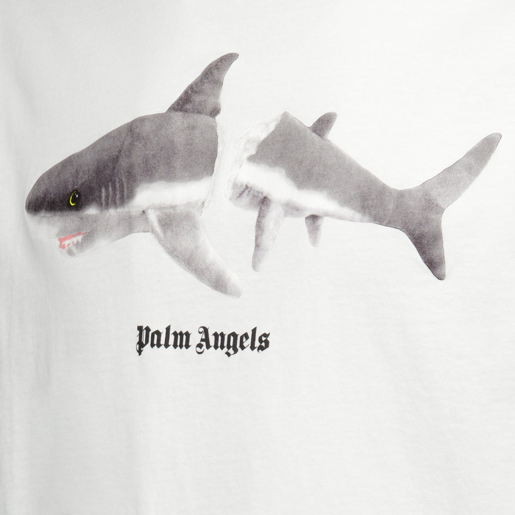 T-shirts T-shirt Broken Shark Palm Angels Blanc Homme