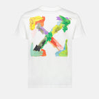 T-Shirts T-shirt Brush Arrow Off-White Weiß Homme