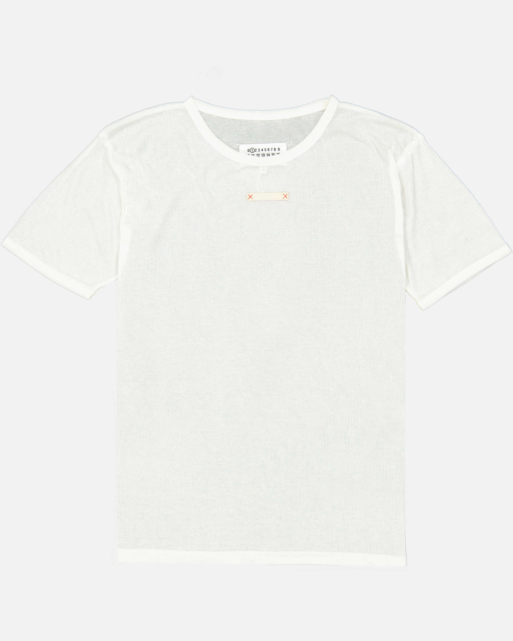 Camisetas T-shirt côtelé Maison Margiela Blanco Femme