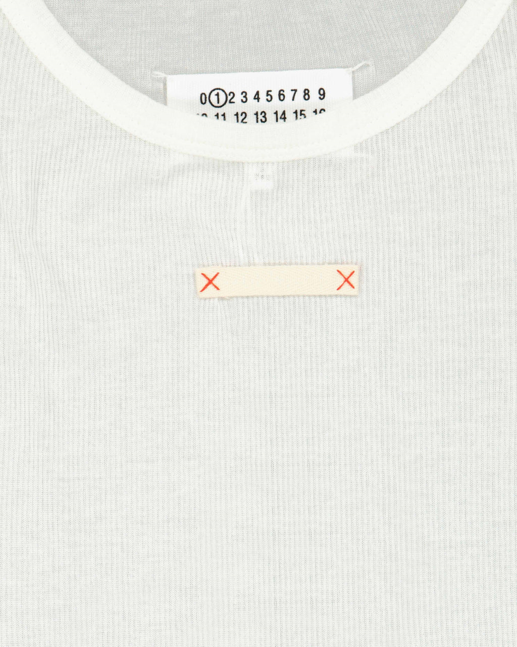 Camisetas T-shirt côtelé Maison Margiela Blanco Femme