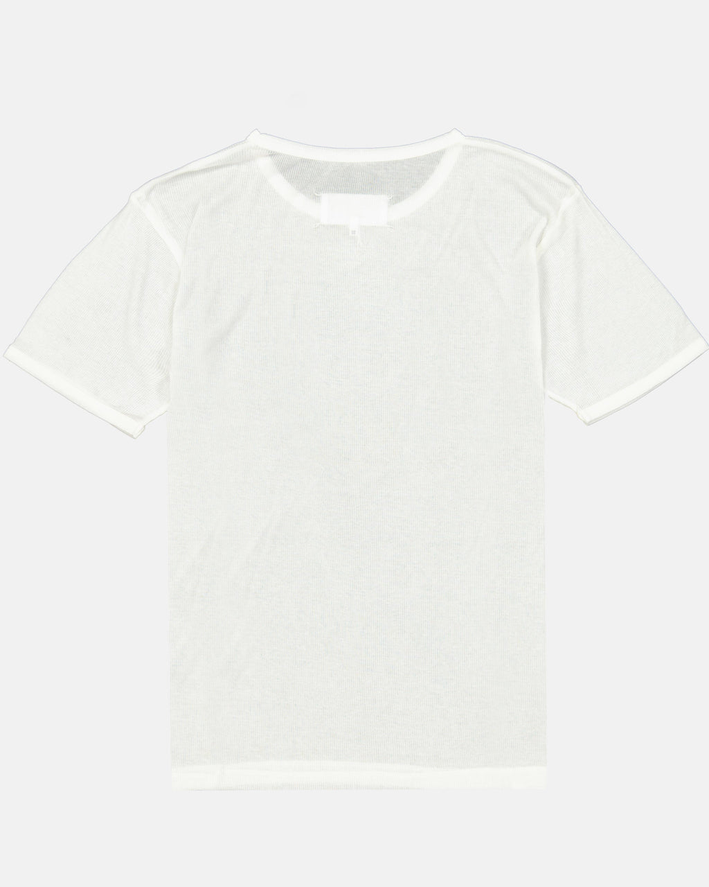 Camisetas T-shirt côtelé Maison Margiela Blanco Femme