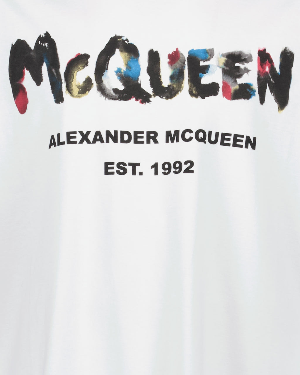 Tシャツ グラフィティ T シャツ Alexander McQueen 白 男