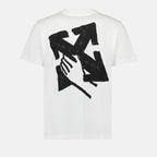 T-shirts Hand Arrow T-shirt Off-White White Man