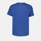 T-shirt T-shirt à logo bande Alexander McQueen Blu Homme