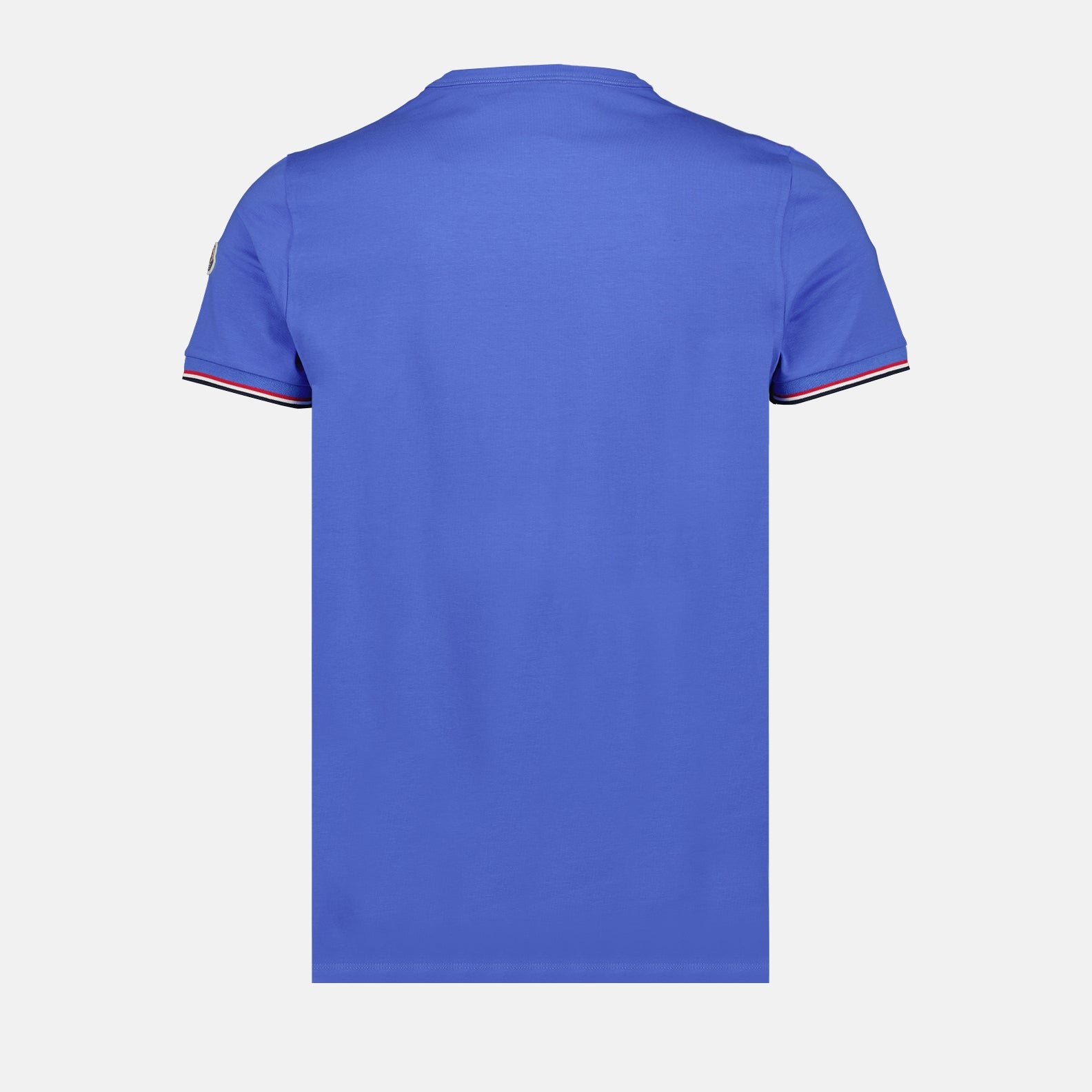 T-shirt T-shirt à logo et liseré Moncler Blu Homme