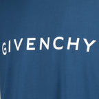 T shirt bleu à logo