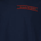 티셔츠 T-shirt à logo Alexander McQueen 파란색 Homme