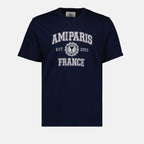 T-shirts T-shirt <tc>Ami Paris</tc>  France Ami PARIS Blue Man