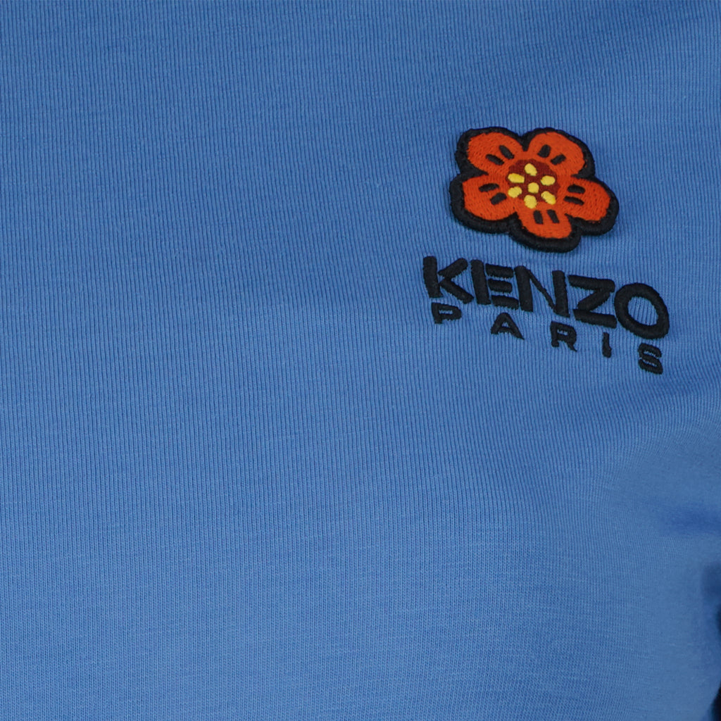 Tシャツ ボケフラワーTシャツ Kenzo 青 女性