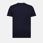 T-shirts T-shirt logo signature Moncler Bleu Homme