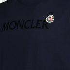 T-shirts T-shirt logo signature Moncler Bleu Homme