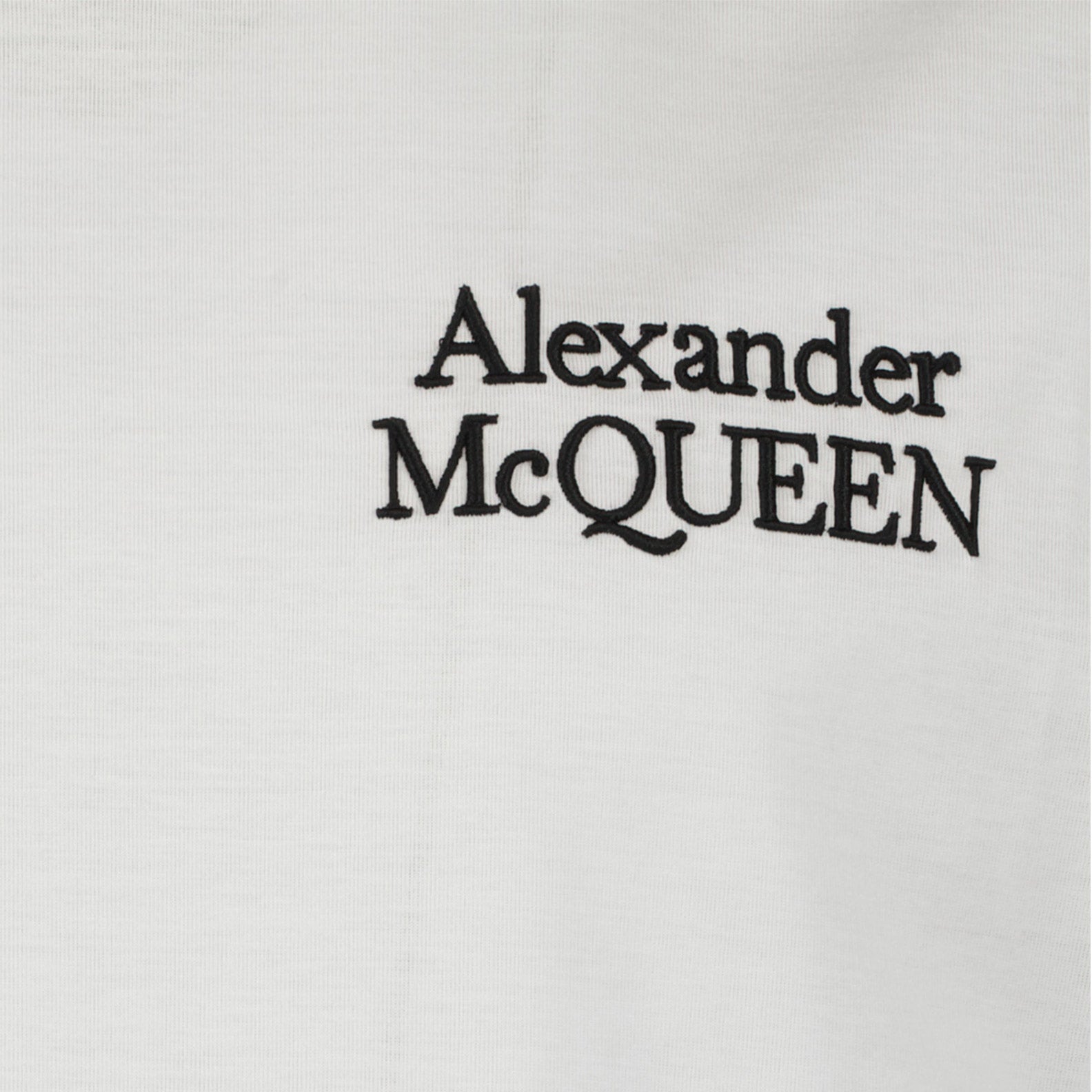 T-Shirts T-shirt brodé Alexander McQueen Weiß Homme