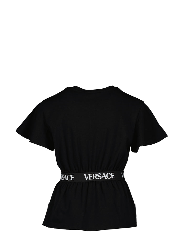 Vêtements T-shirt ceinturée Versace Noir Enfants