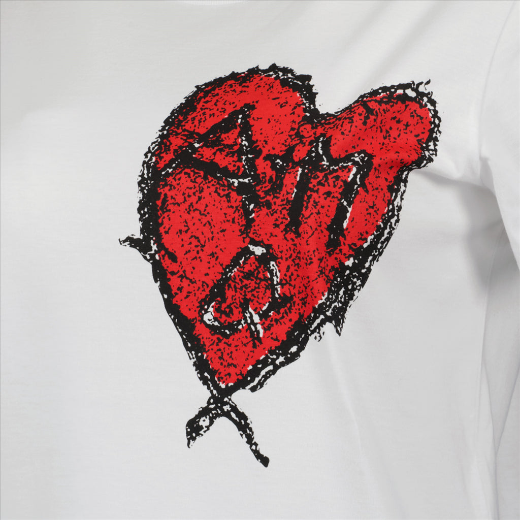 Sweatshirts T-shirt coeur Alexander McQueen Blanc Femme