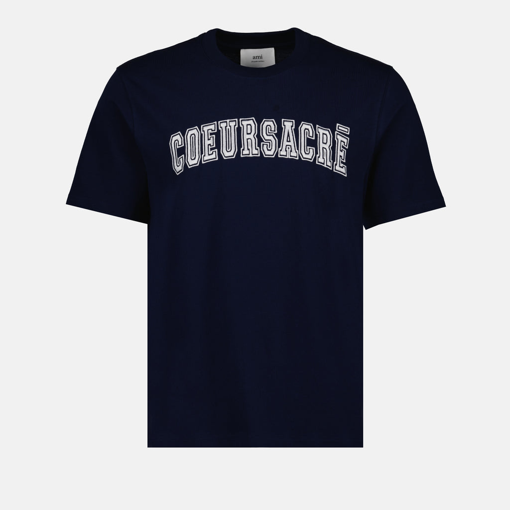 T-shirts Sacred heart t-shirt Ami PARIS Blue Man