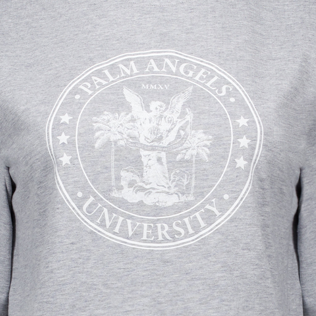 T-shirts T-shirt college Palm Angels Gris Femme