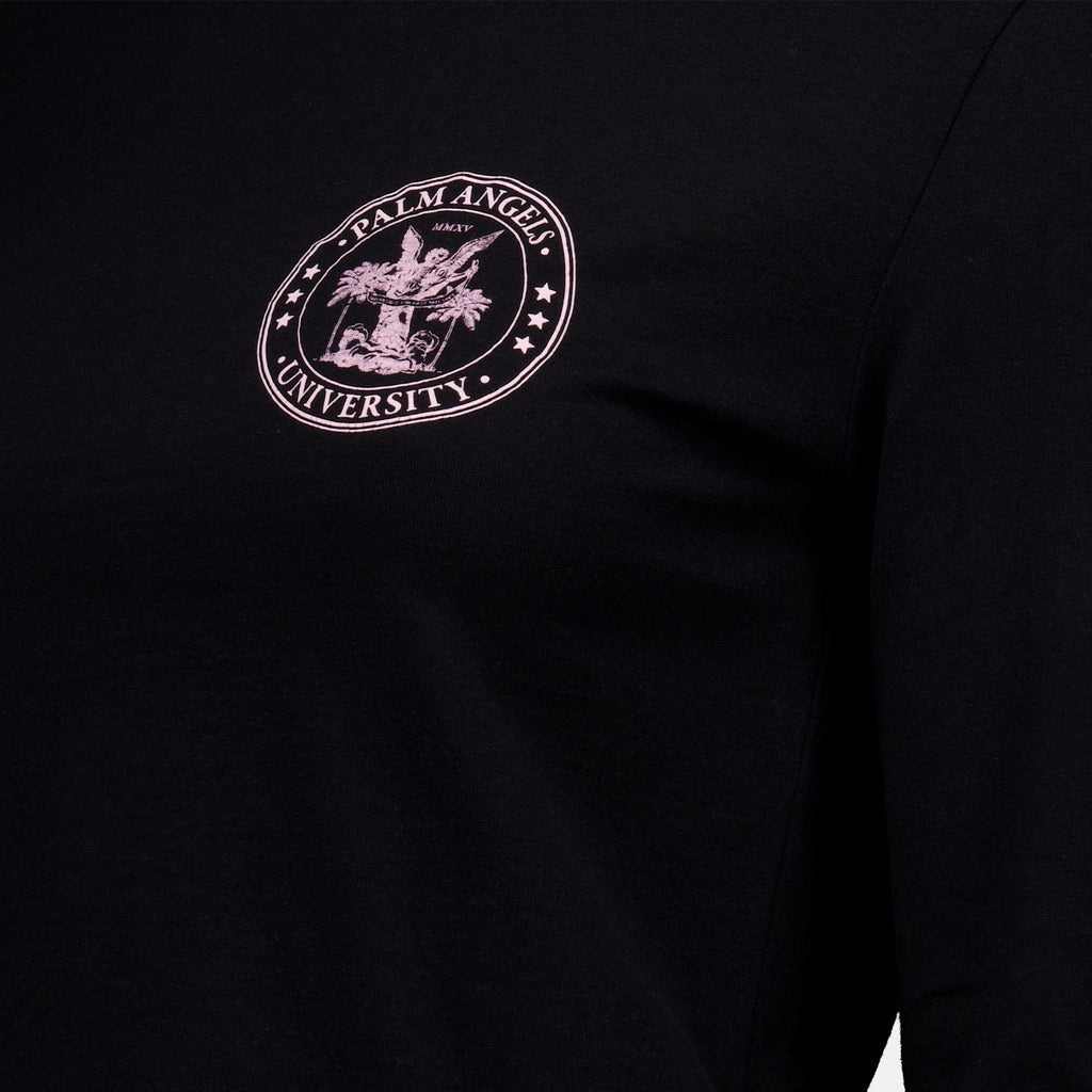 Camisetas T-shirt college Palm Angels Preto Femme