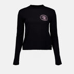 Camisetas T-shirt college Palm Angels Preto Femme