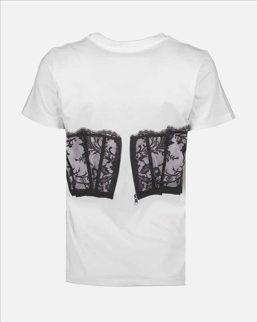 【ALEXANDER MCQUEE】コルセットTシャツ アレキサンダーマックイーンAlexanderMcQueen コルセットTシャツ
