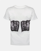 T-shirts T-shirt corset Alexander McQueen Blanc Femme