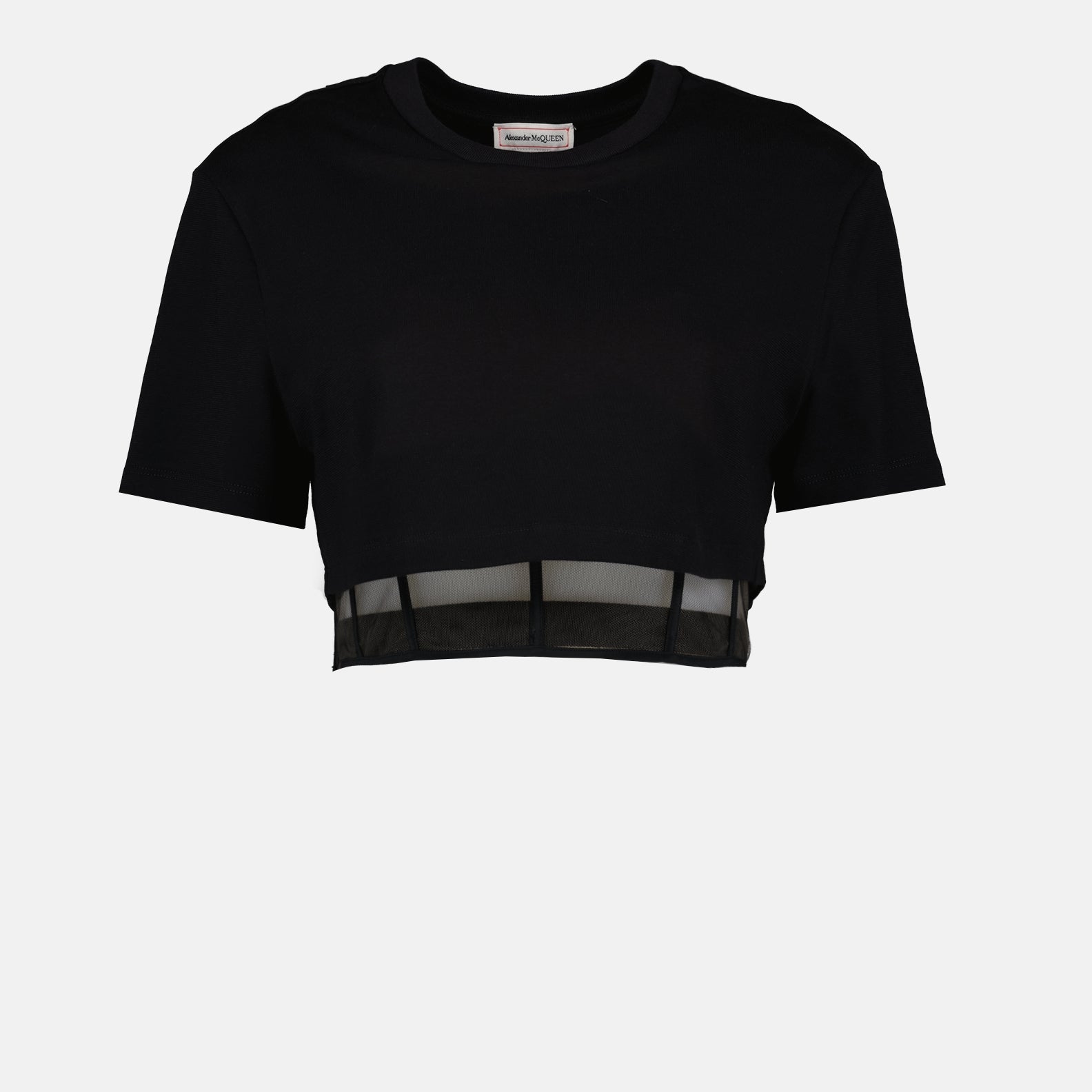 コルセットクロップドTシャツ