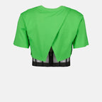 T-shirts T-shirt corset crop Alexander McQueen Vert Femme