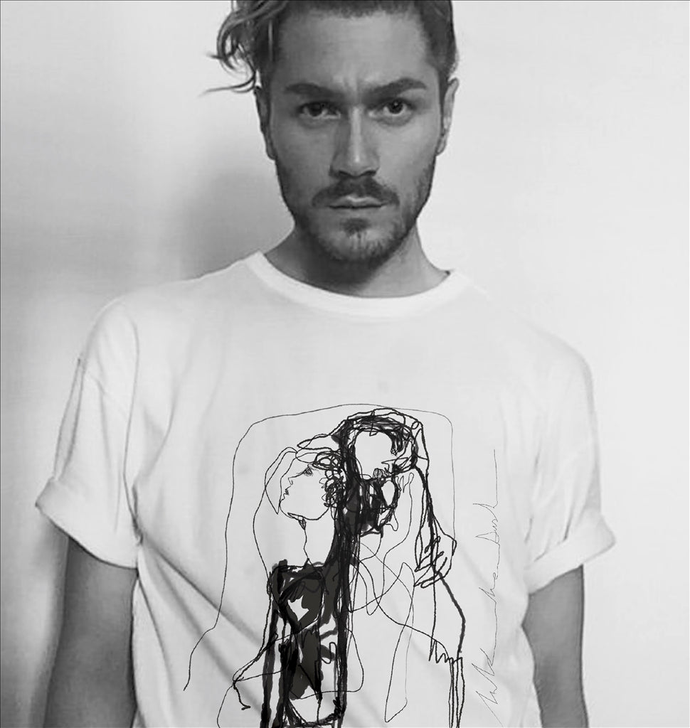 T-shirts T-shirt couple Askthedust Blanc Homme