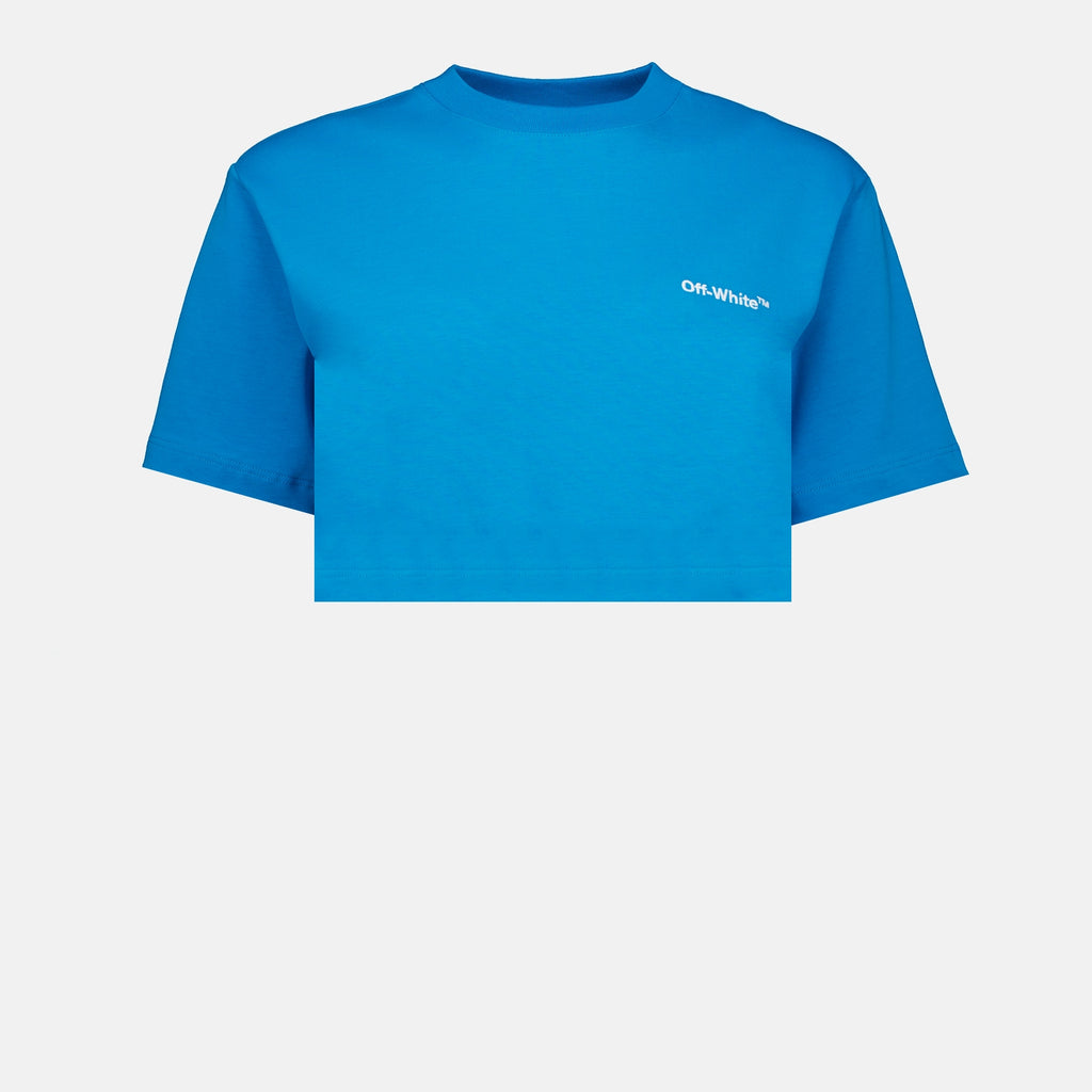 T-Shirts T-shirt crop Off-White Blau Femme