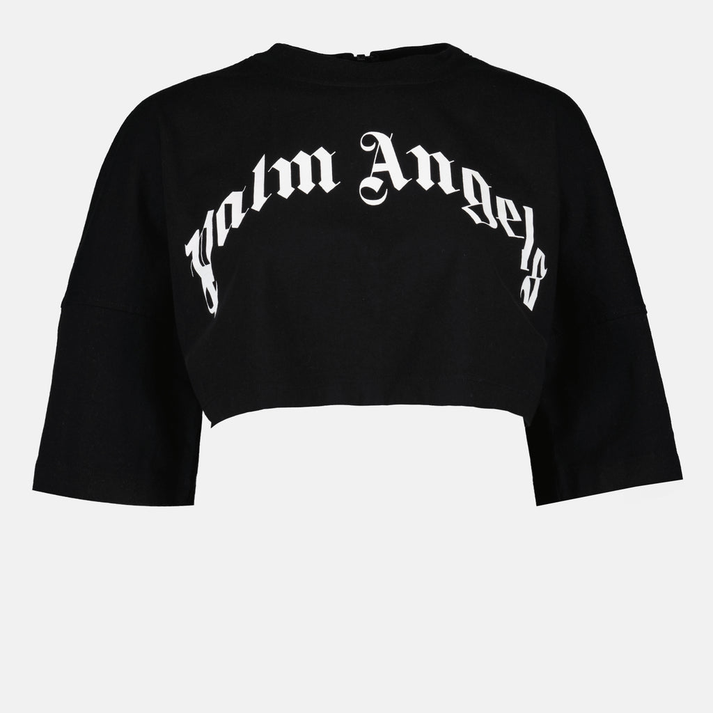 T shirt crop noir