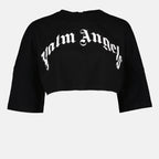 T shirt crop noir