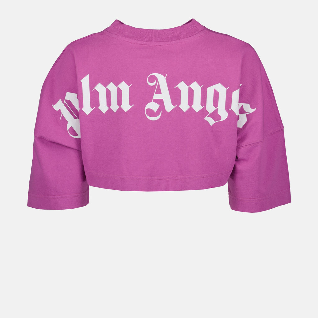 T-shirts Cropped T-shirt Palm Angels Purple Women