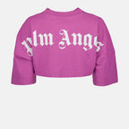 T-shirts Cropped T-shirt Palm Angels Purple Women