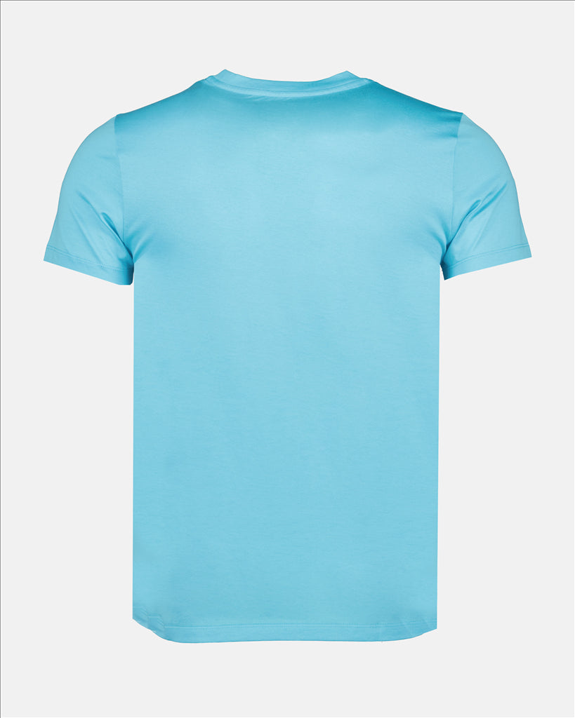 T-shirts Double logo t-shirt Moncler Blue Man