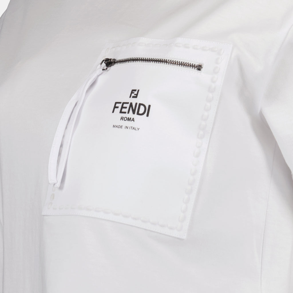 T-shirts T-shirt en jersey Fendi Blanc Femme
