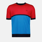 Prendas de punto T-shirt en laine extra-fine Prada Azul Homme