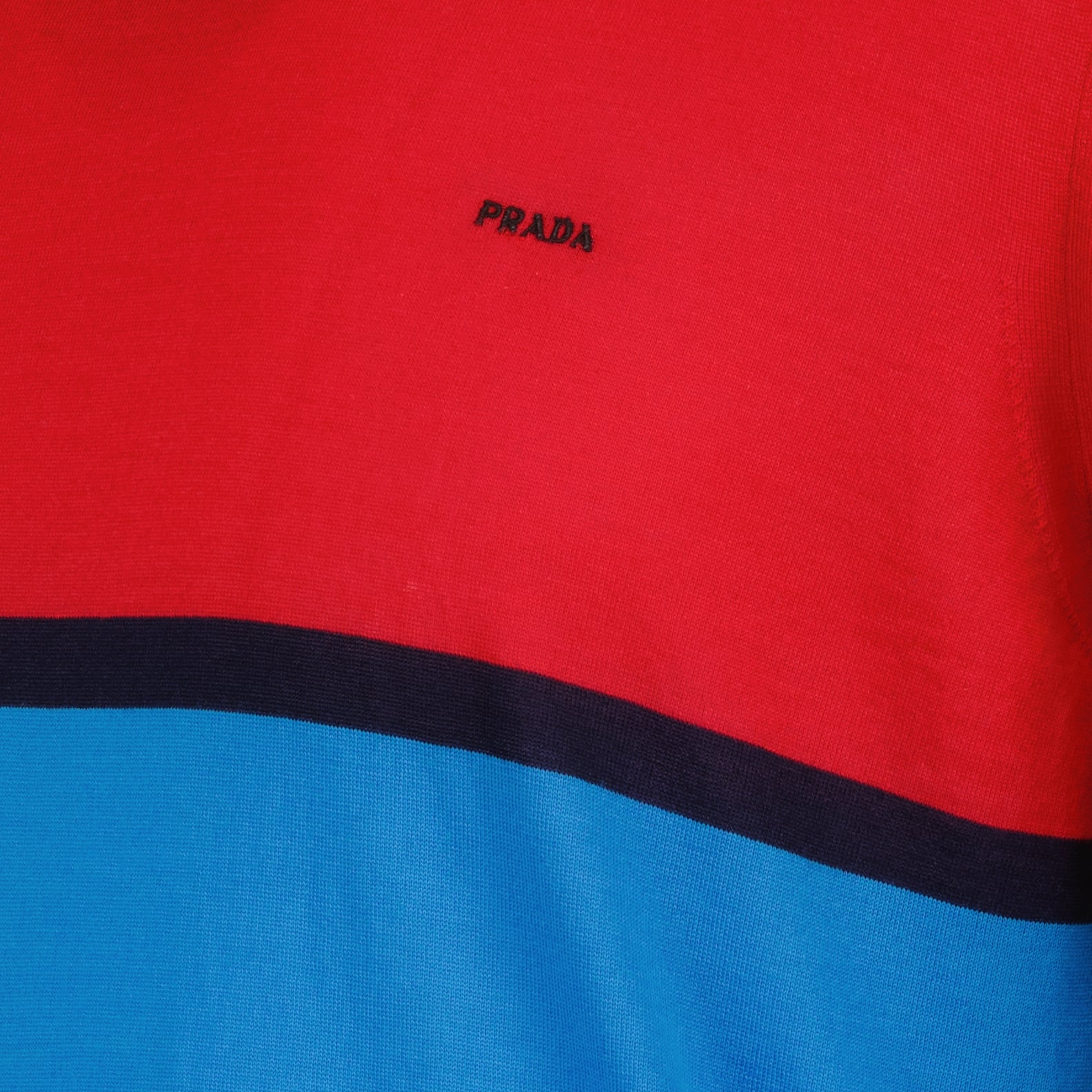 Prendas de punto T-shirt en laine extra-fine Prada Azul Homme