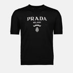 Knitwear Extra-fine wool T-shirt Prada Black Man