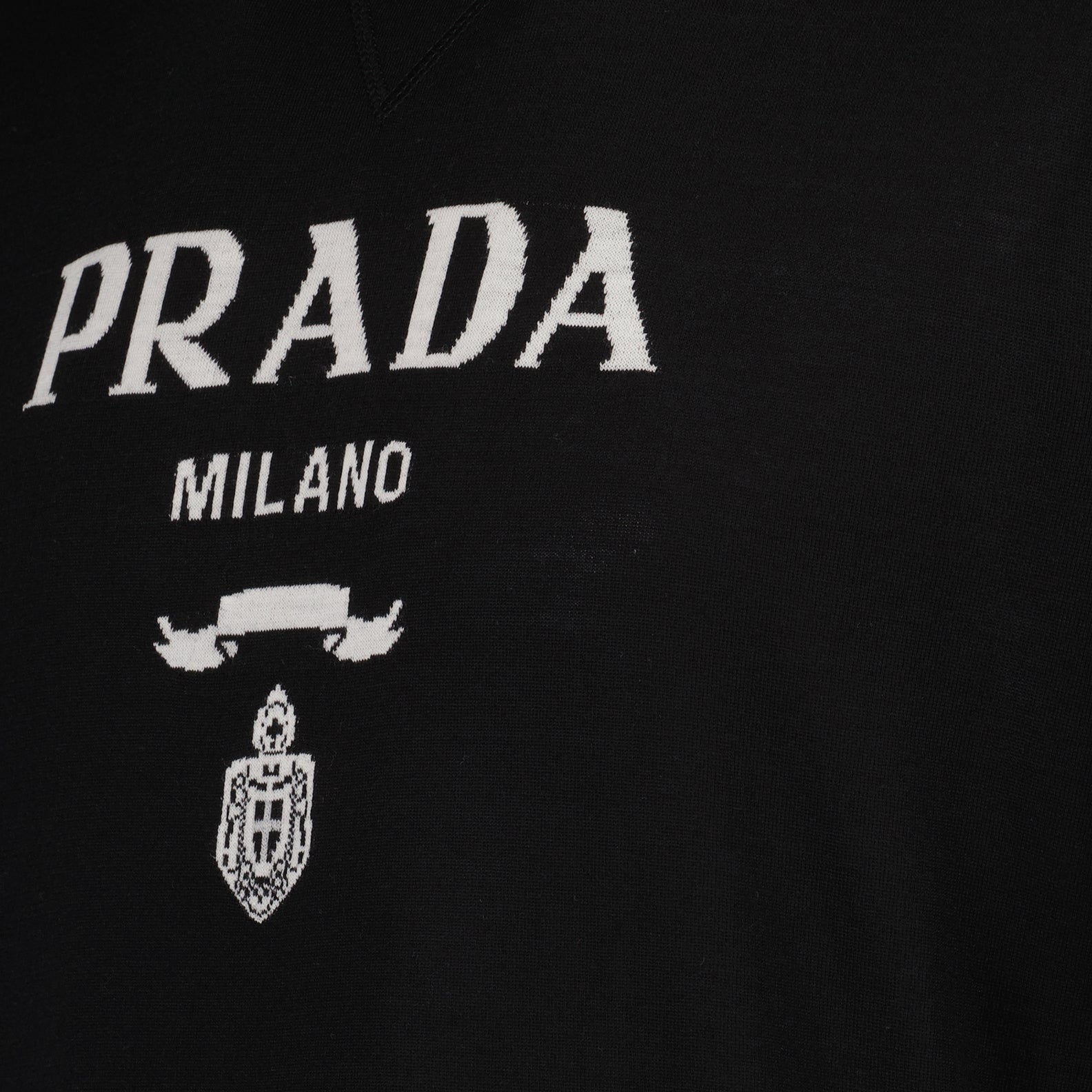 Knitwear Extra-fine wool T-shirt Prada Black Man