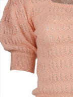 Prendas de punto T-shirt en mohair Miu Miu Rosa Femme