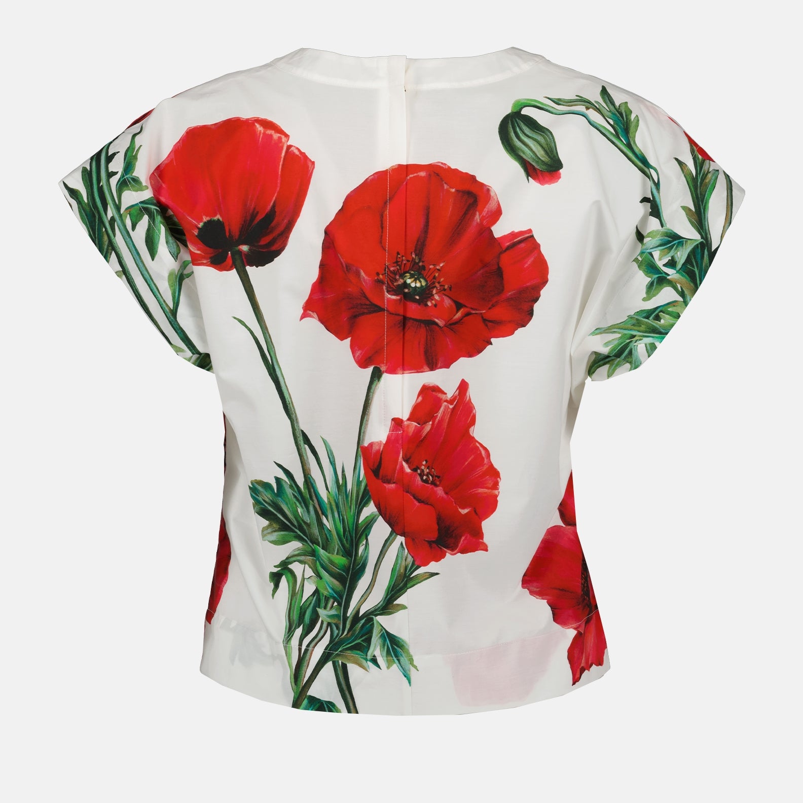 티셔츠 T-shirt en popeline Dolce & Gabbana 하얀색 Femme