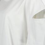 T-shirts T-shirt fendu oversize Alexander McQueen Blanc Femme