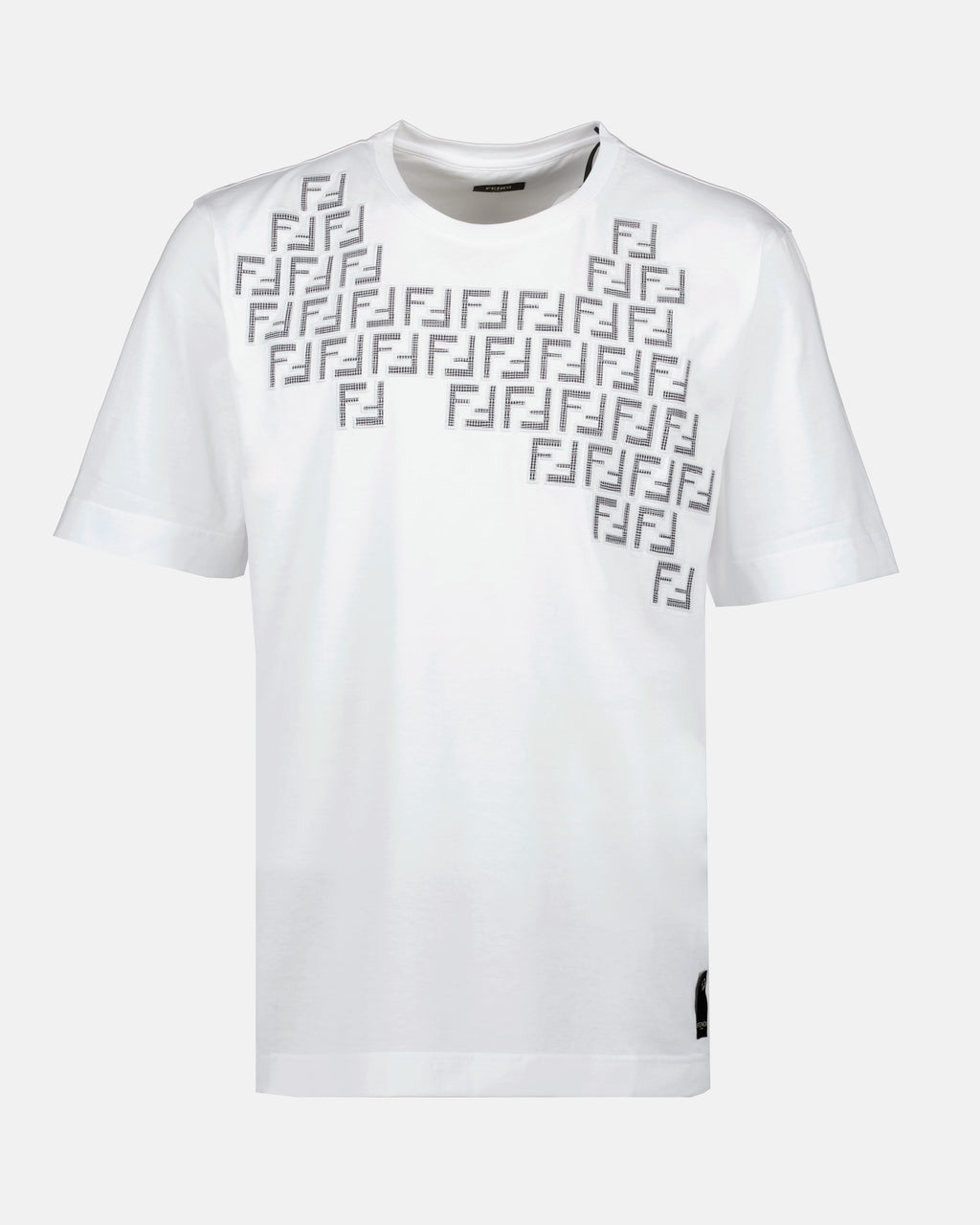 T-shirts T-shirt FF Fendi Blanc Homme
