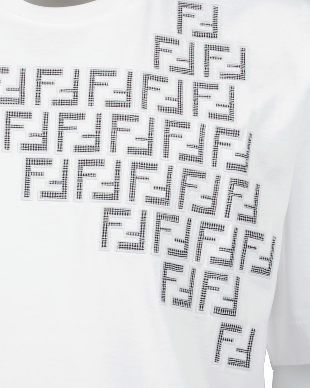 T-shirts T-shirt FF Fendi Blanc Homme