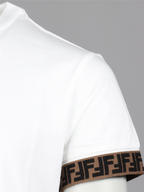 의류 T-shirt FF Fendi 하얀색 어린이들