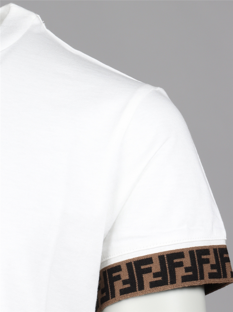의류 T-shirt FF Fendi 하얀색 어린이들