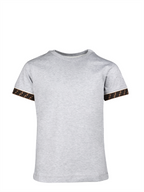 Vêtements T-shirt FF Fendi Gris Enfants