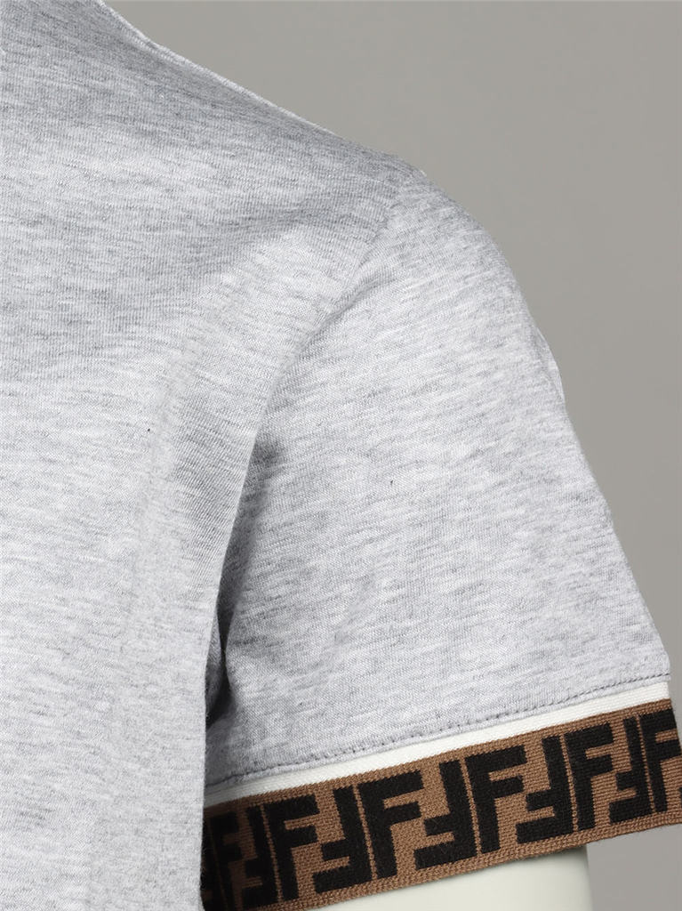Vêtements T-shirt FF Fendi Gris Enfants
