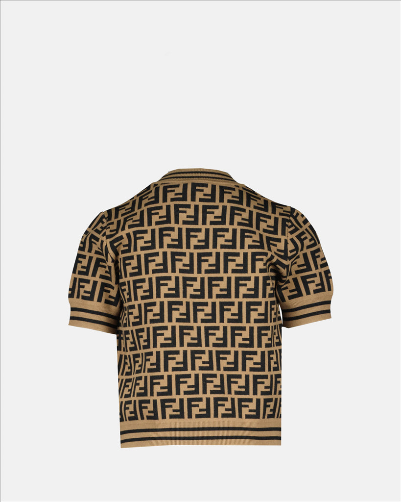 의류 T-shirt FF Marron Fendi 갈색 남아(3세 이상)