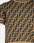 의류 T-shirt FF Marron Fendi 갈색 남아(3세 이상)